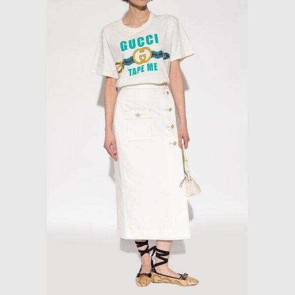 GUCCI SHOES PYTHON BALLET FLATS w LOGO BOW RIBBON ANKLE TIES $1,059 sz 39.5 9.5 - Picture 2 of 16